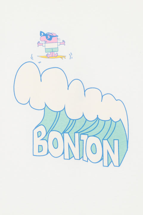 T-Shirt - Livo Wave Ecru Bonton - Image principale