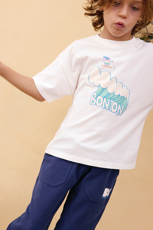 T-Shirt - Livo Wave Ecru Bonton - Image principale