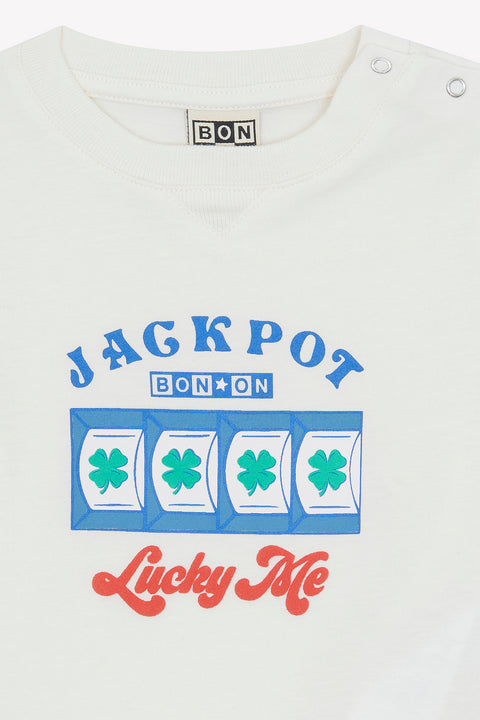 T-Shirt - Lodestie Luck Ecru Bonton - Image principale