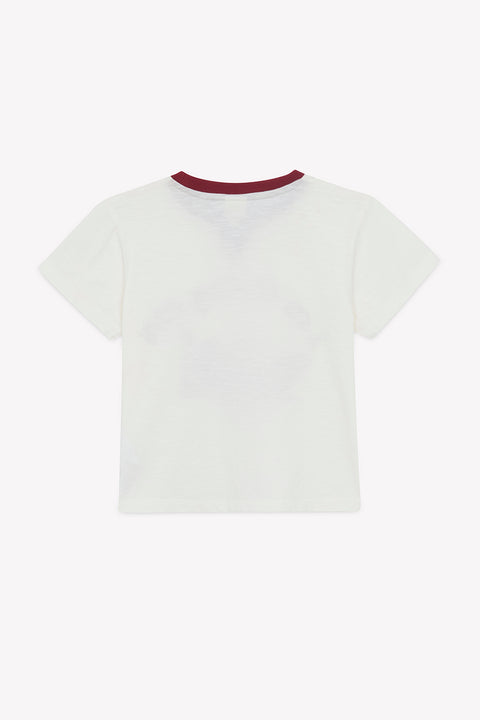 T-Shirt - Lodestie Chili Ecru Bonton - Image principale