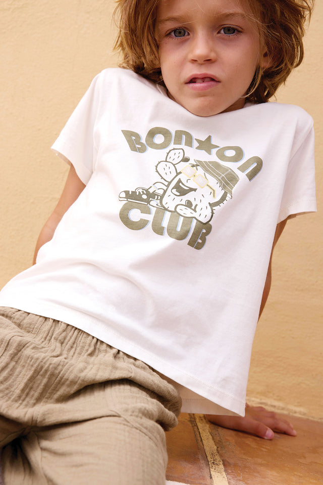 T-Shirt - Tubo Club Ecru Bonton - Image principale