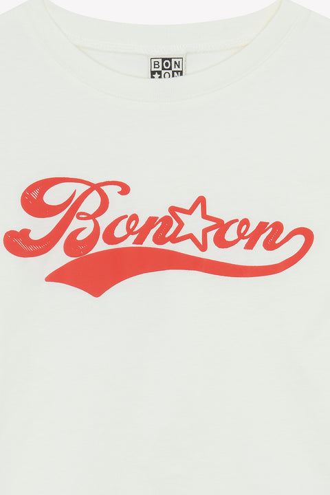 T-Shirt - Taxo Logo Ecru Bonton - Image principale