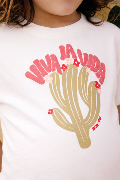 T-Shirt - Tubo Viva Ecru Bonton - Image principale