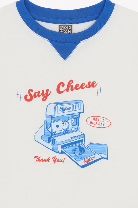 T-Shirt - Lodestie Sayche Ecru Bonton - Image principale