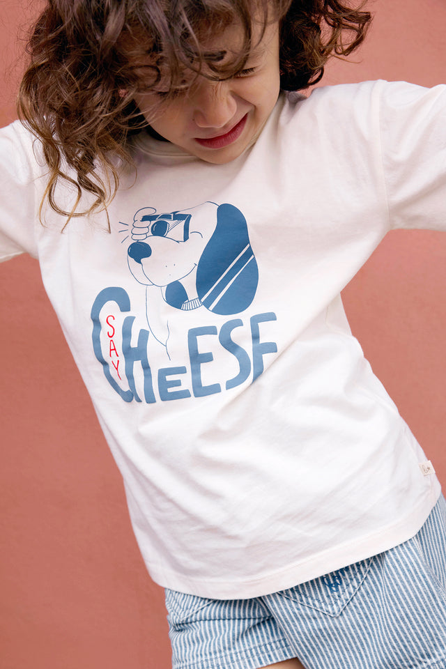 T-Shirt - Livo Cheese Ecru Bonton - Image principale