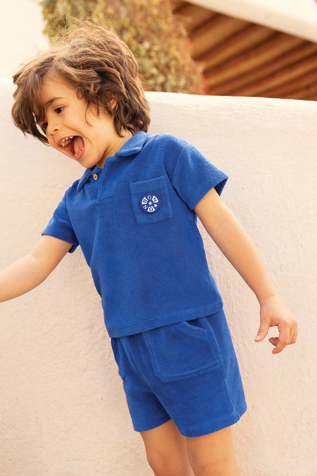 Polo shirt - Nivio Summer Blue - Image principale