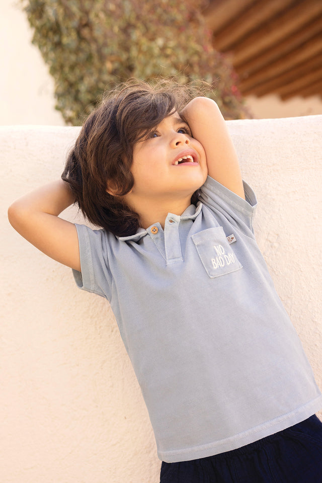 Polo shirt - Nivio Blue Azul - Image principale