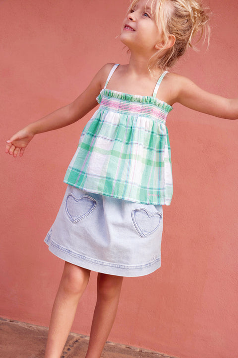 Jupe - Douchka Denim Blanchi - Image principale