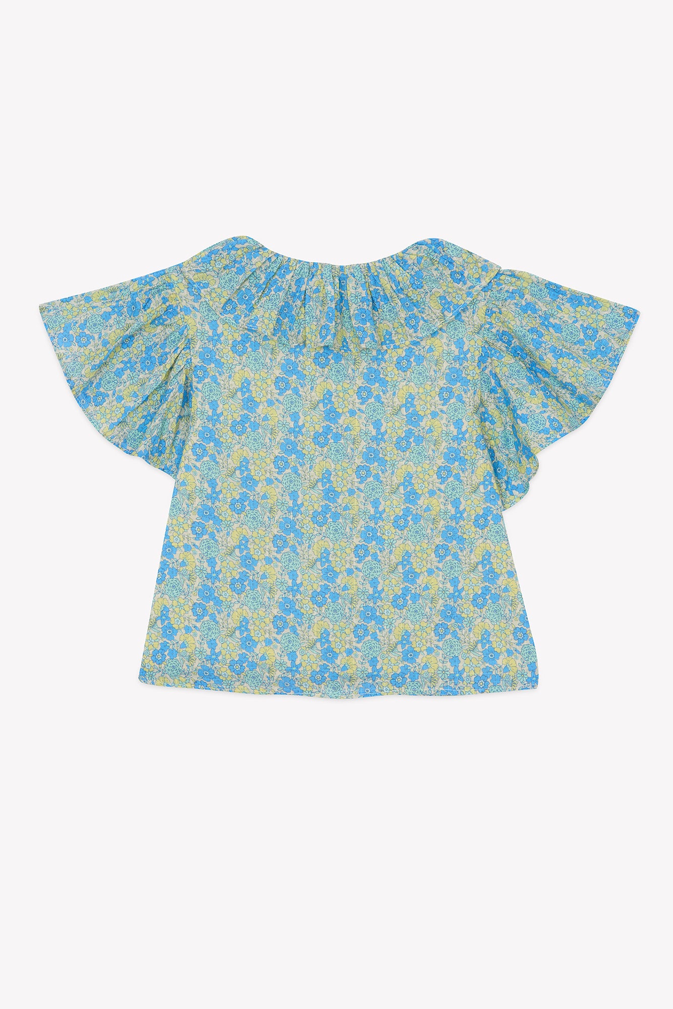 Blouse - Nancy Fleurs Vintage Bleu