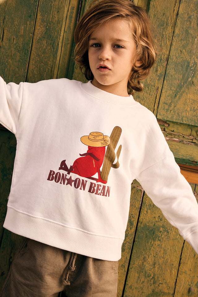 Sweatshirt - Bean Blade Ecru Bonton - Image principale
