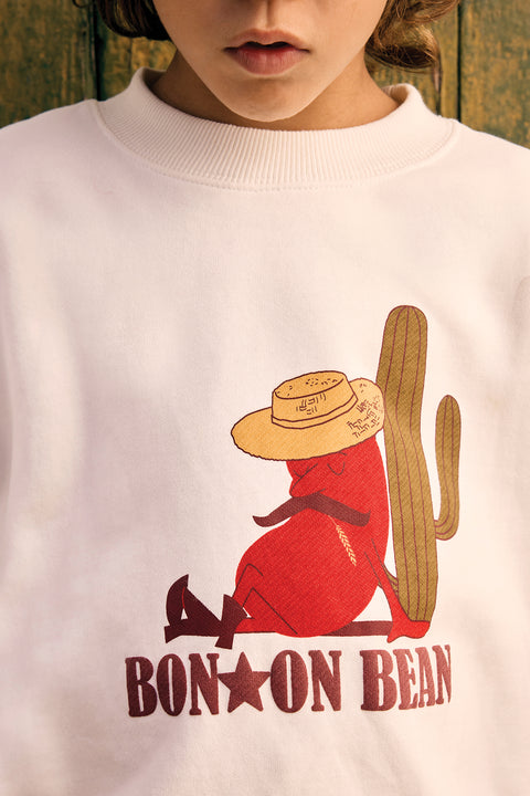 Sweatshirt - Bean Blade Ecru Bonton - Image principale