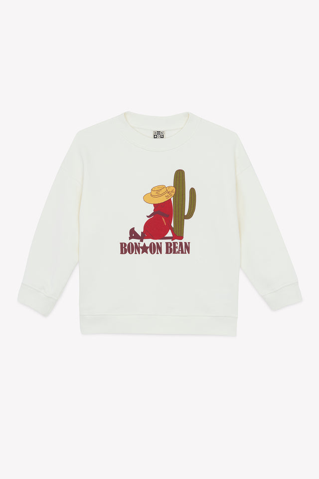 Sweatshirt - Bean Blade Ecru Bonton - Image principale