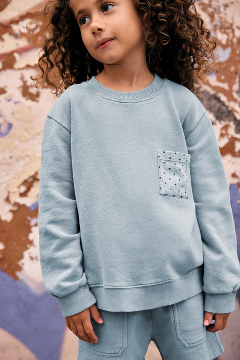 Sweatshirt - Narciss Blue Baby - Image principale