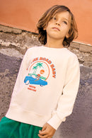 Sweat - Smile Ontheroad Ecru Bonton