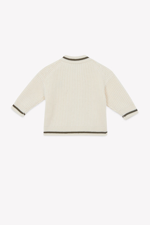 Cardigan - Nuggets Ecru Bonton - Image principale