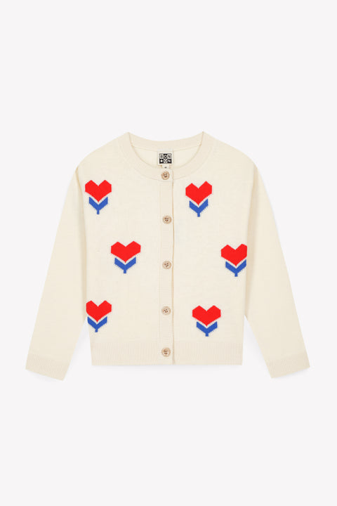 Cardigan - Nina Ecru Bonton - Image principale