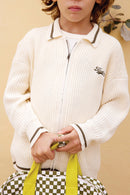 Gilet - Nuggets Ecru Bonton