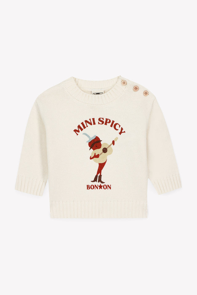 Pull - Misty Ecru Bonton - Image principale