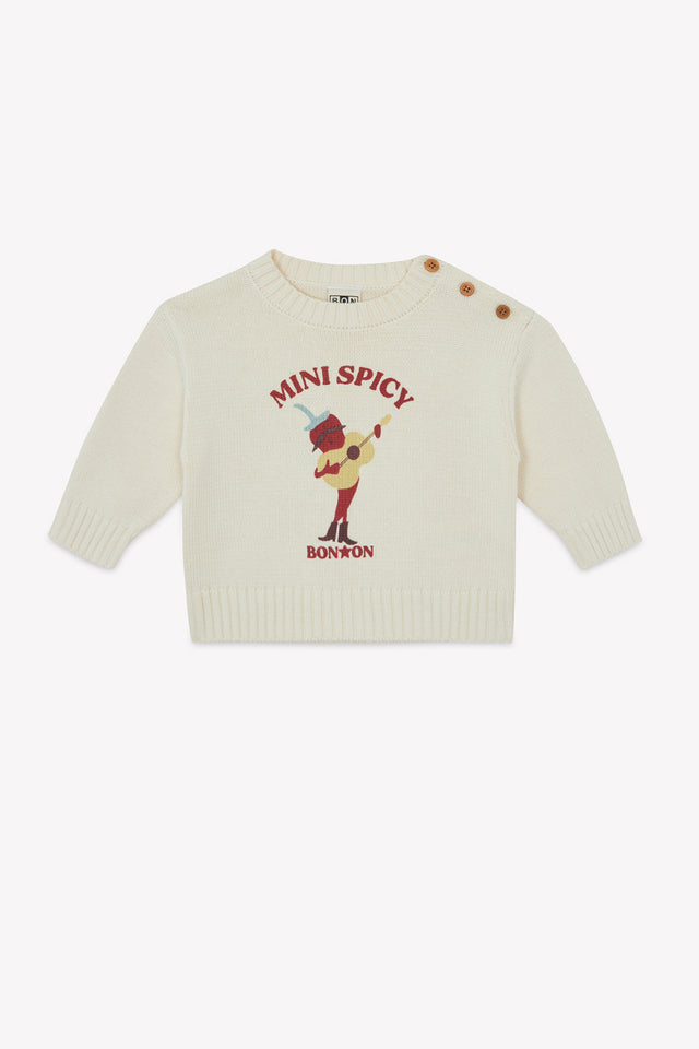 Sweater - Misty Ecru Bonton - Image principale
