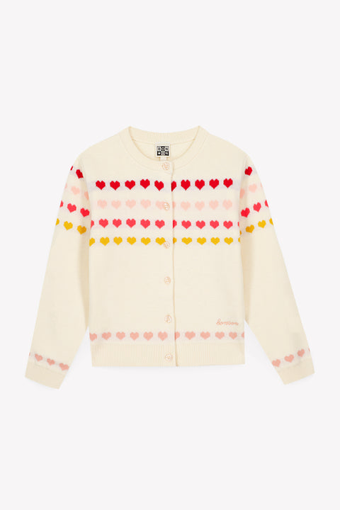 Cardigan - Laligne Ecru Bonton - Image principale