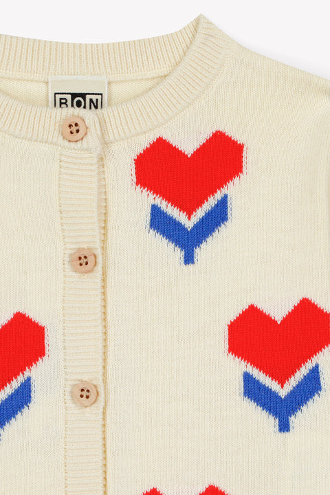 Cardigan - Nina Ecru Bonton - Image principale