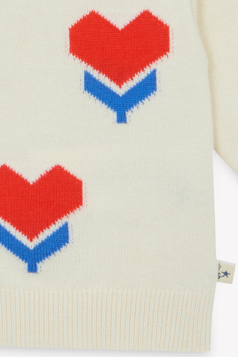 Cardigan - Nina Ecru Bonton - Image principale