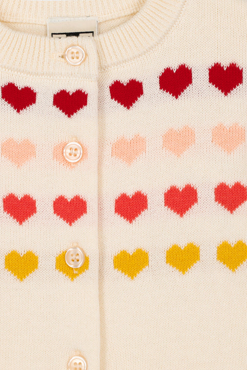 Cardigan - Laligne Ecru Bonton - Image principale