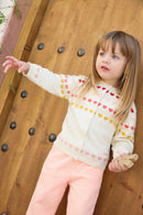 Cardigan - Laligne Ecru Bonton