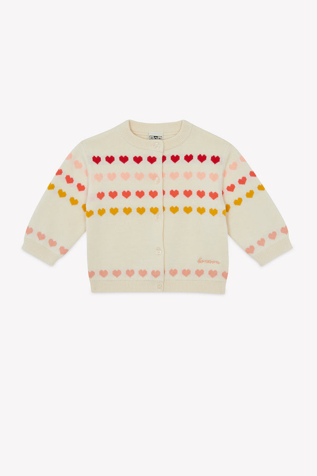 Cardigan - Laligne Ecru Bonton - Image principale