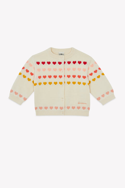 Cardigan - Laligne Ecru Bonton - Image principale