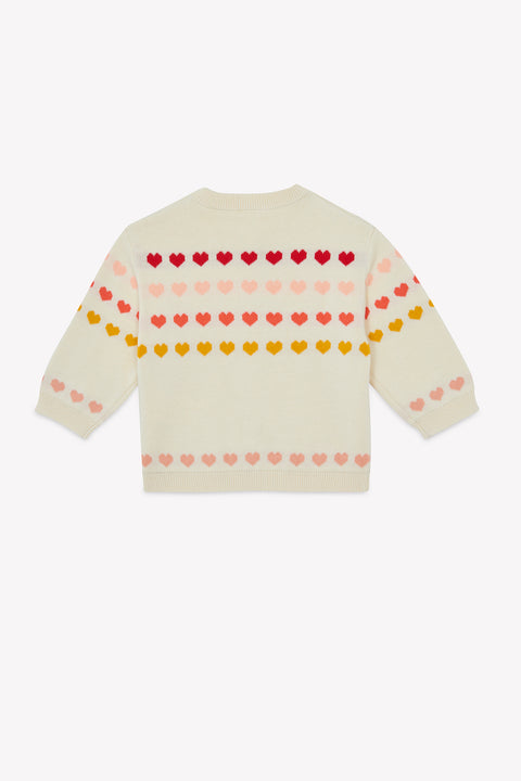 Cardigan - Laligne Ecru Bonton - Image principale