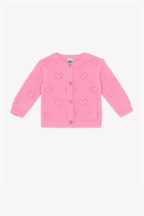 Cardigan - Lilet Coeur Rose Fiesta - Image principale