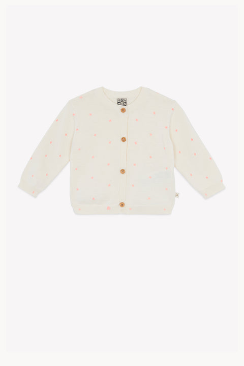Cardigan - Lilet Star Ecru Bonton - Image principale