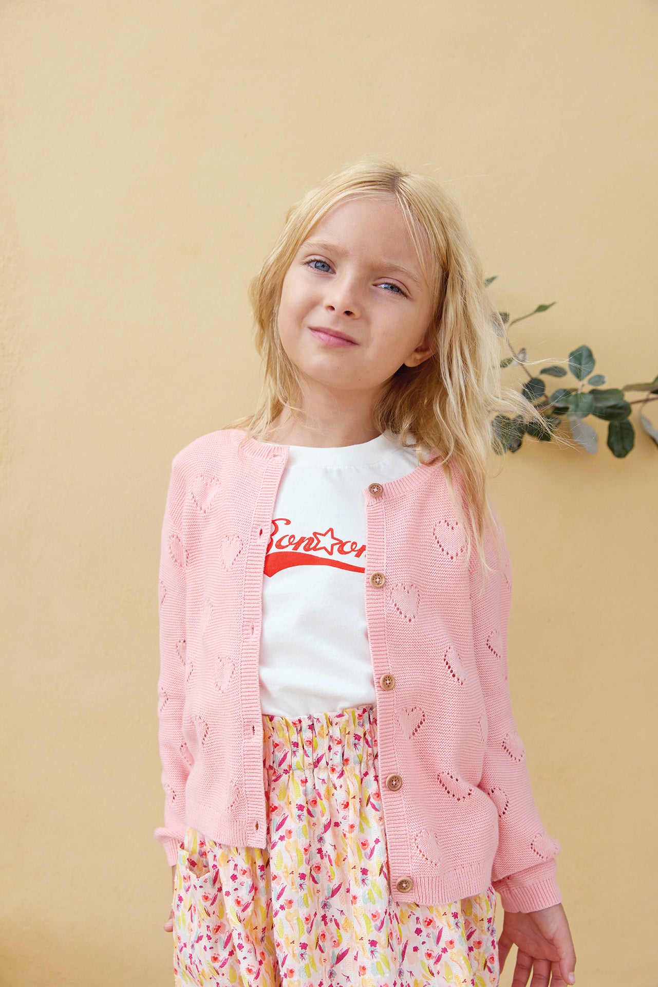 Cardigan - Lilou Pink Sunset – Bonton Paris