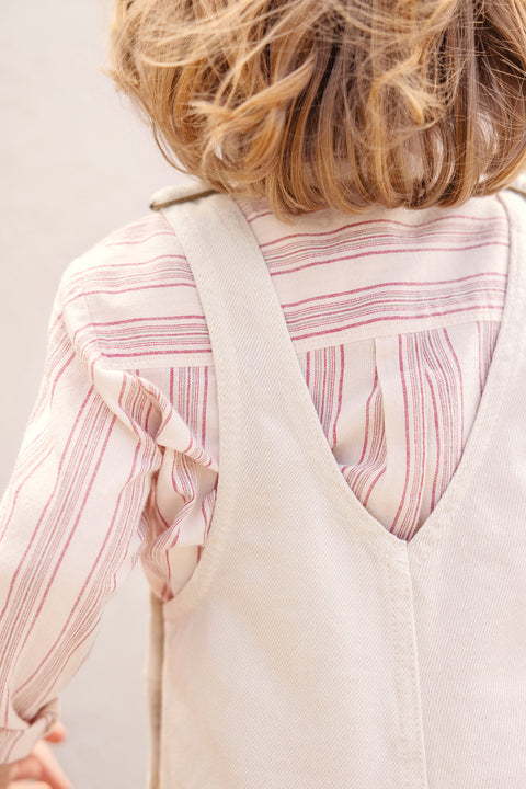 Salopette Courte - Lazslo Ecru Bonton - Image principale