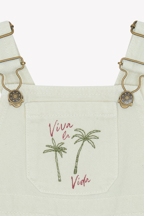 Salopette Courte - Lazslo Ecru Bonton - Image principale