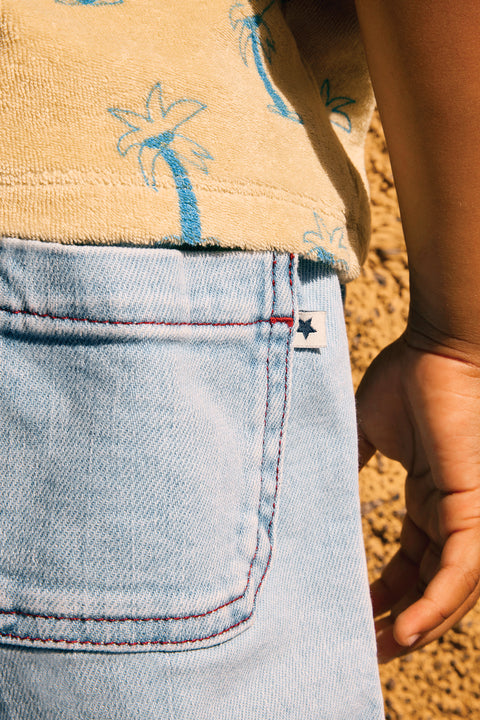 Short - Norbert Bleached Denim - Image principale