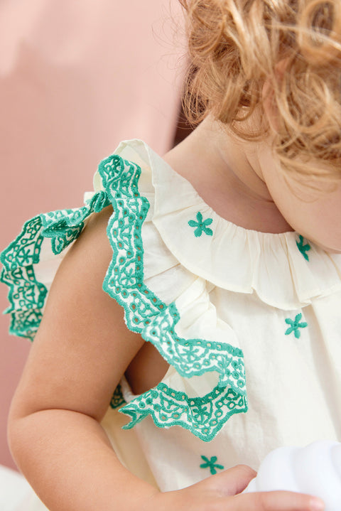 Dress - Anna Ecru Bonton - Image principale