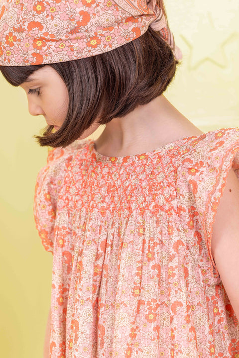 Robe - Léna Fleur Vintage Rose - Image principale