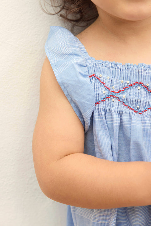 Jumpsuit - Lalix Check Chambray - Image principale