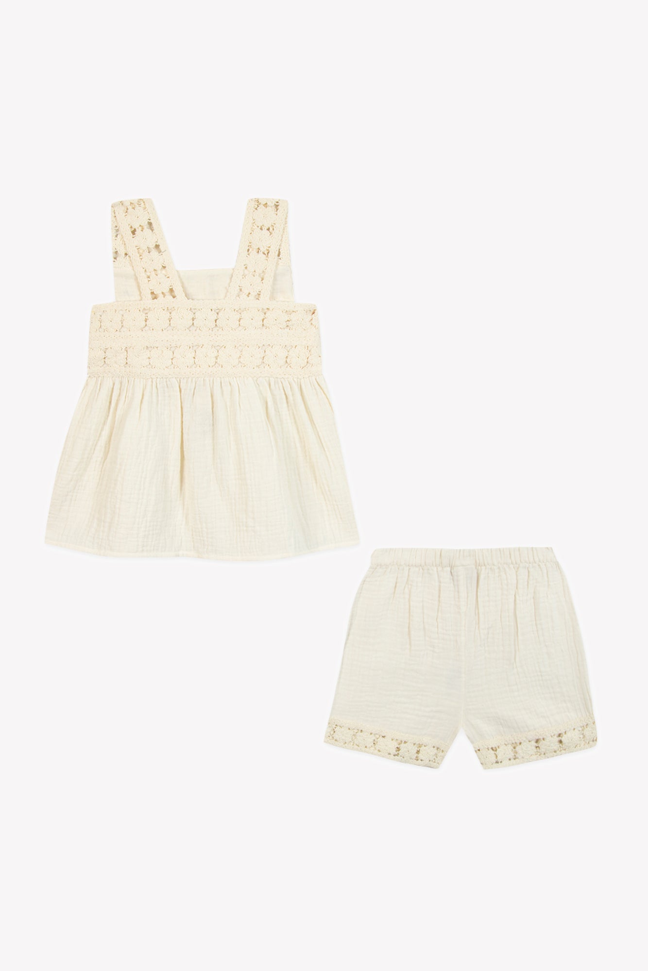 Ensemble Court - Ensemble Nouki Ecru Bonton