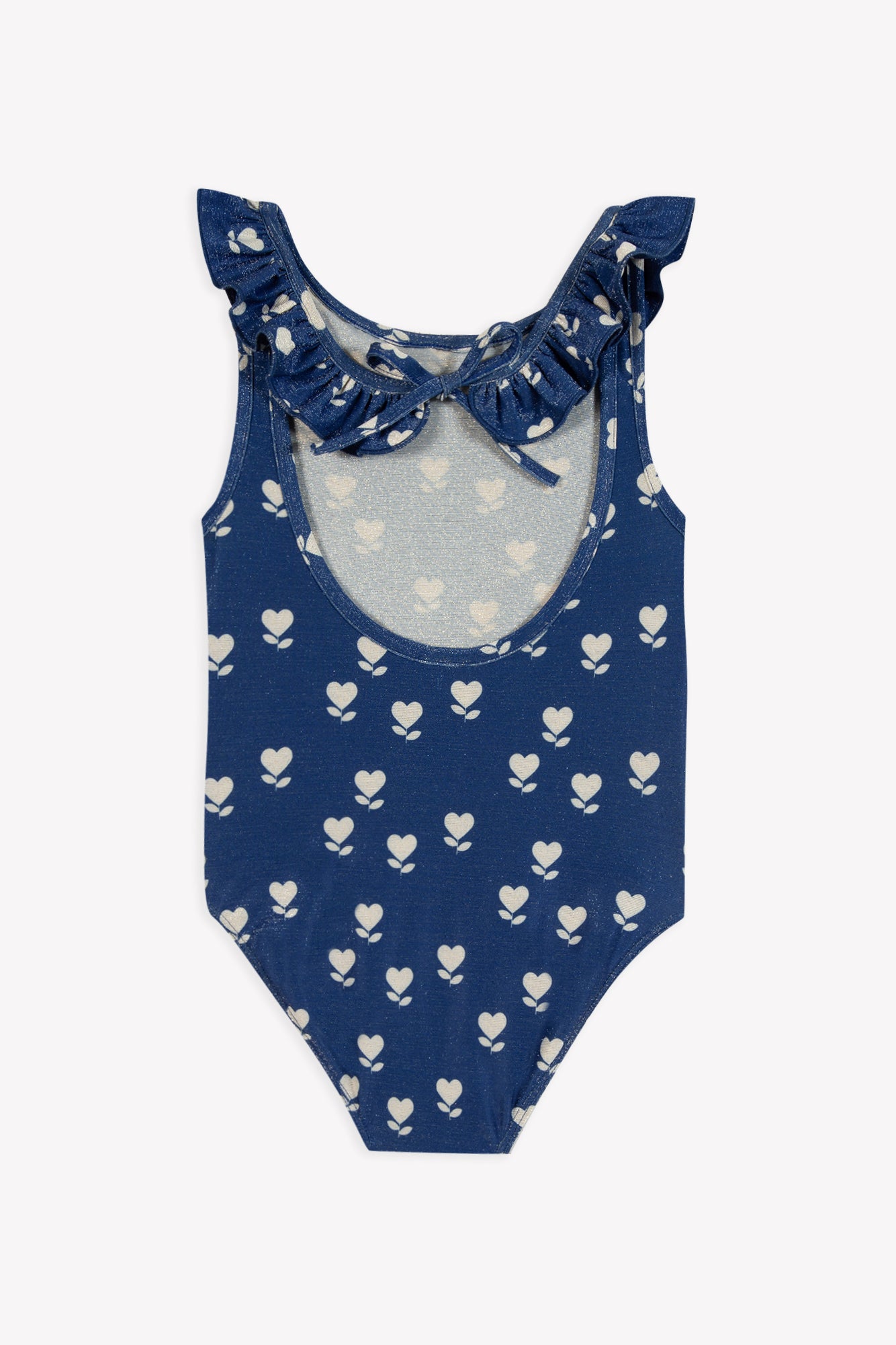 Swimsuit - Nudist Flower Summer Blue