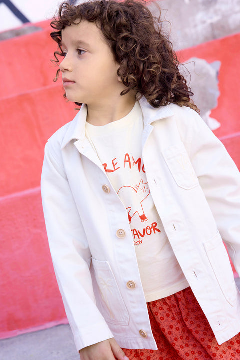 Jacket - Ermana Ecru Bonton - Image principale