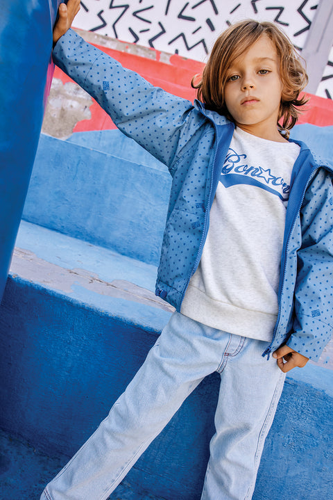 Sweatshirt - Smile Bonton Grey China - Image principale