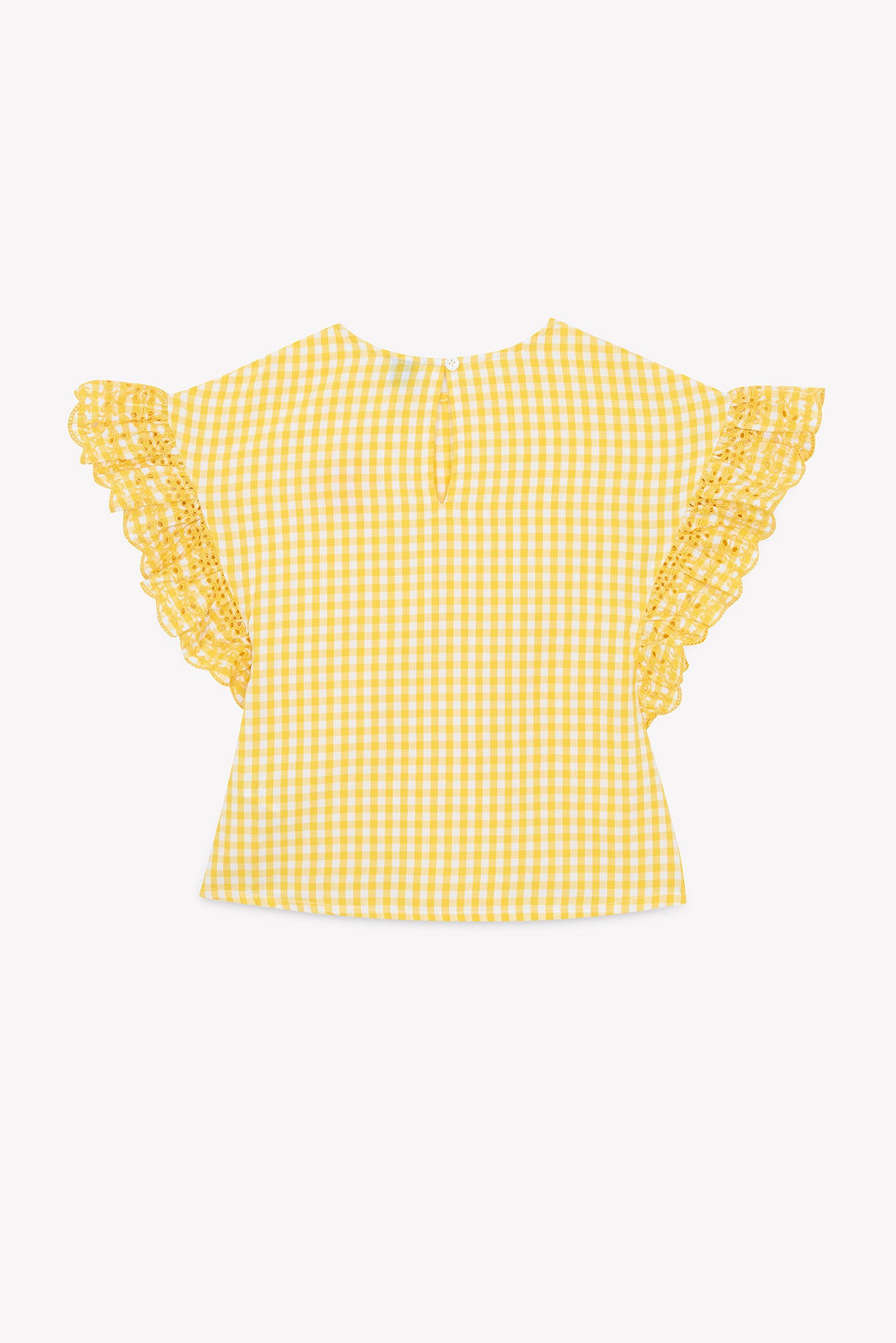 Blouse - Two-tone gingham Loulou x Bonton