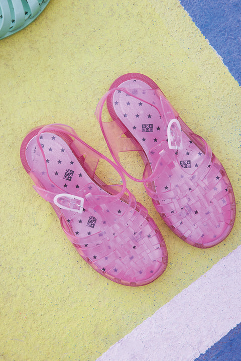 Sandales - Meduses Rose Paillette - Image principale