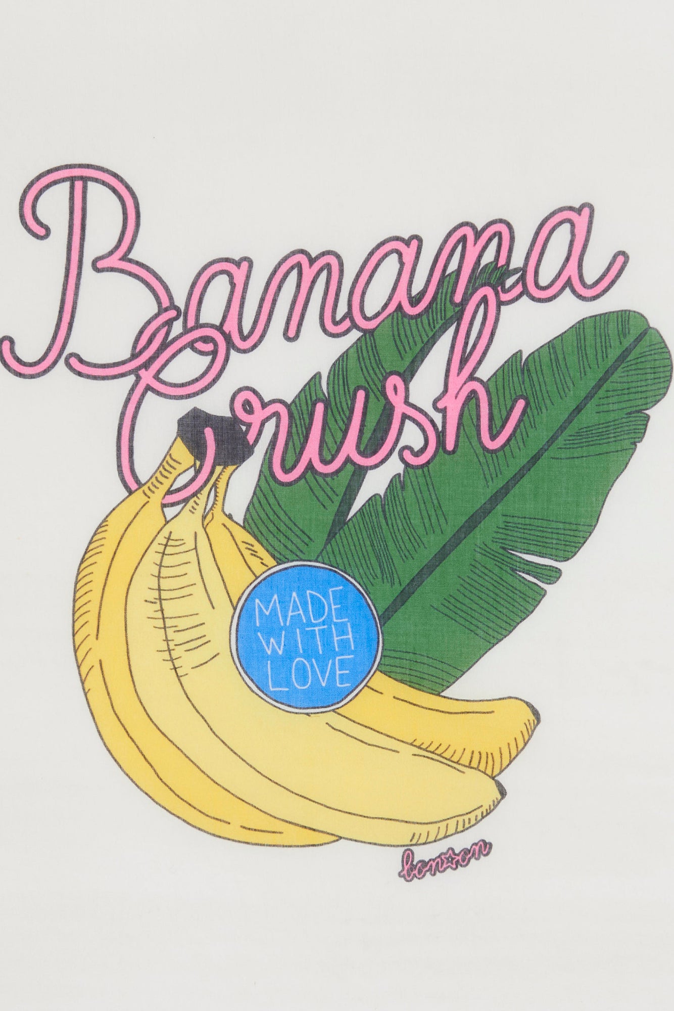 Foulard - Banana Ecru Bonton