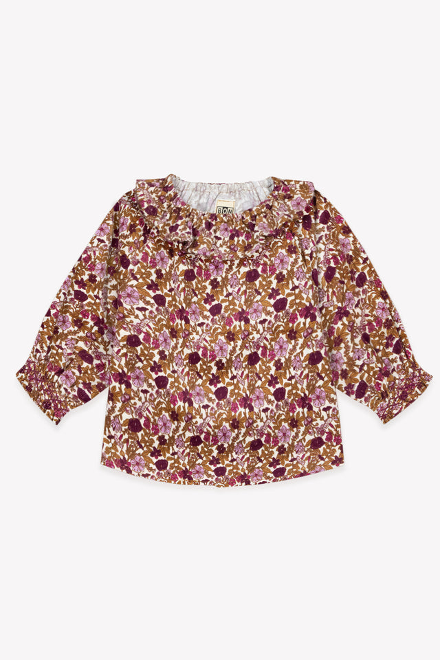 Blouse - Solane Flowers Velours - Image principale