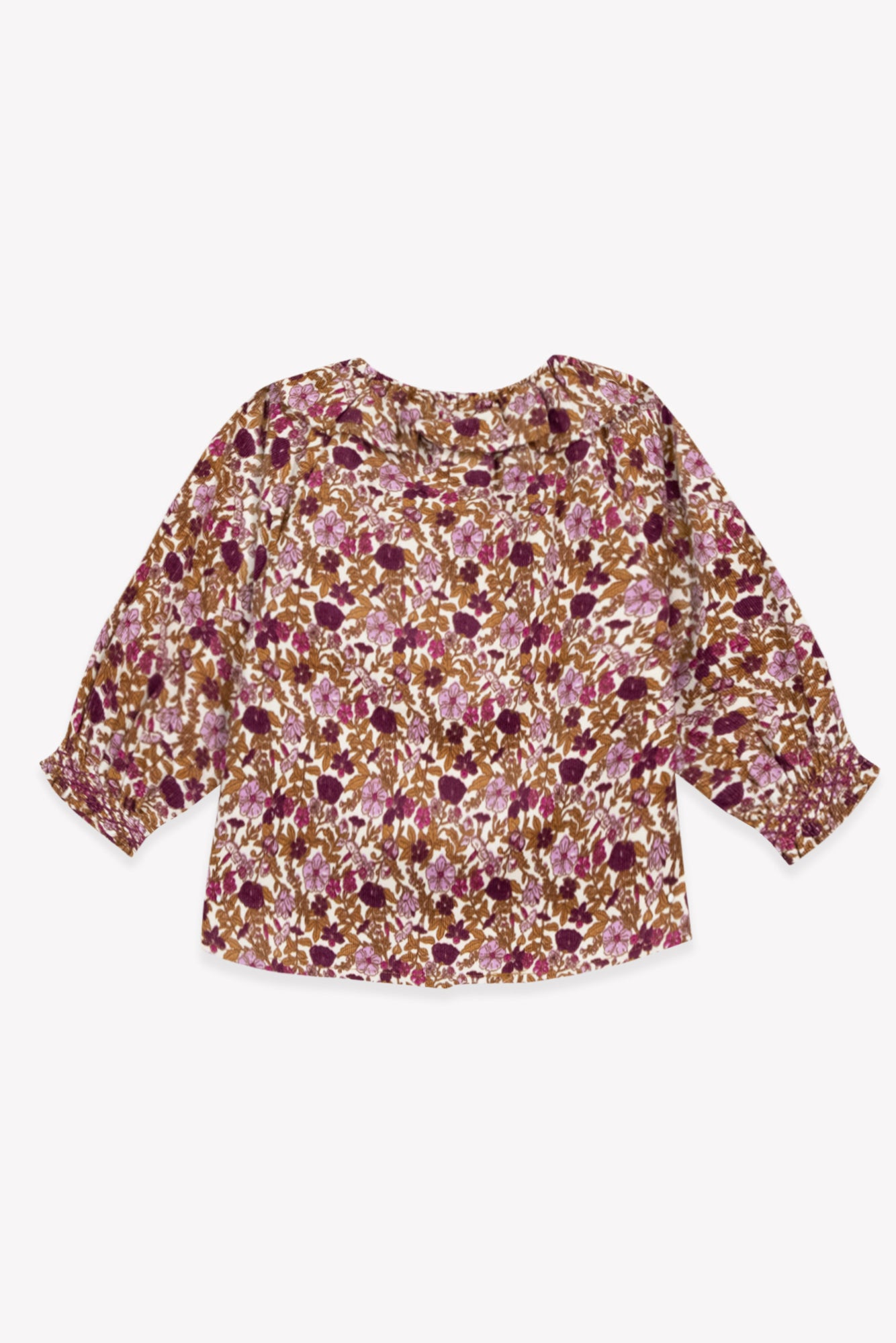 Blouse - Solane Flowers Velours