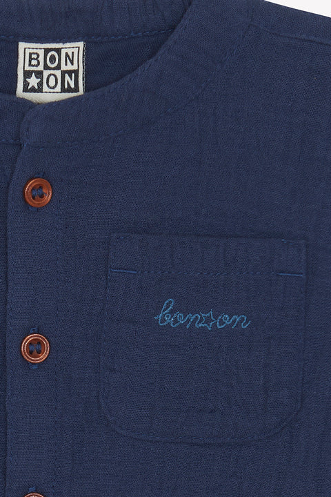 Chemise - Never Bleu Coton - Image principale